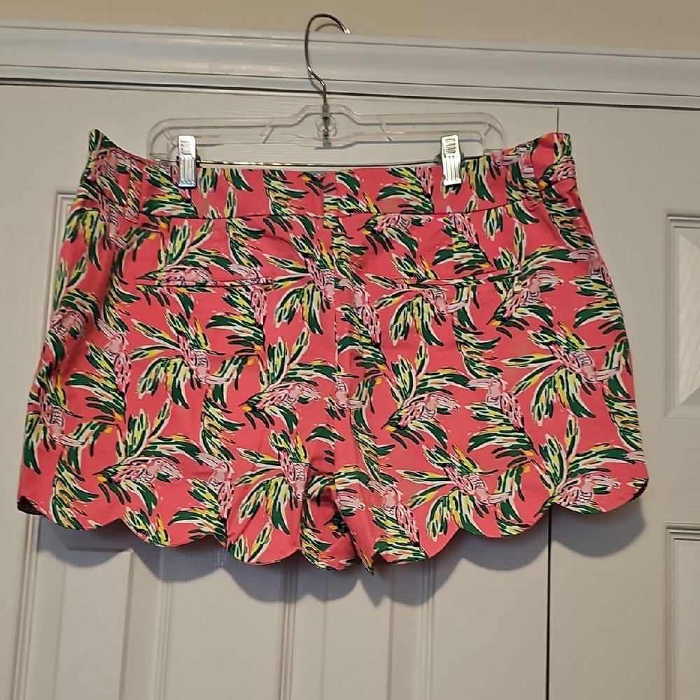 Crown & Ivy Pink Floral High Waist Shorts - Picture 2 of 2